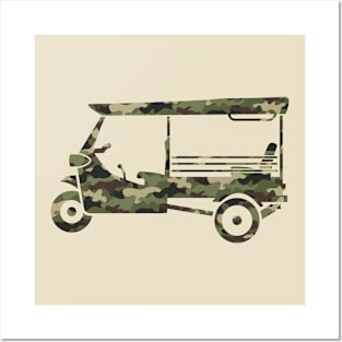 Camo Tuk-Tuk Army Posters and Art